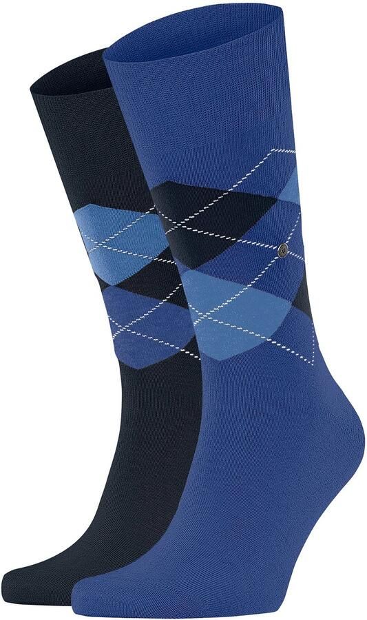 Burlington Sokken met labelapplicatie in een set van 2 paar model 'Everyday Argyle' - Foto 3