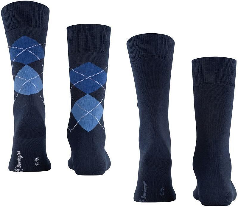 Burlington sokken Everyday Mix set van 2 donkerblauw - Foto 5