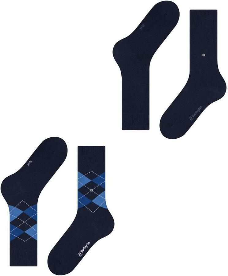 Burlington sokken Everyday Mix set van 2 donkerblauw - Foto 4