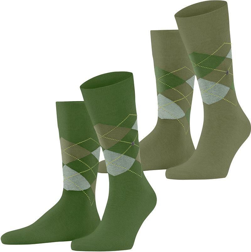 Burlington Panty s Kousen Everyday 2-Pack Groen 7656 - Foto 3