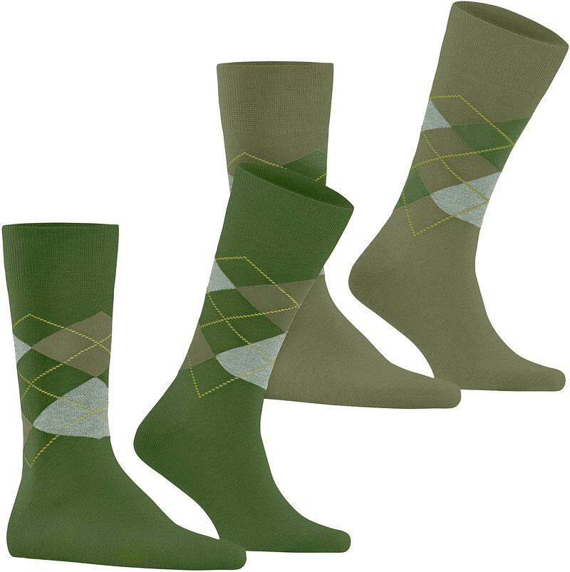 Burlington Panty s Kousen Everyday 2-Pack Groen 7656 - Foto 4
