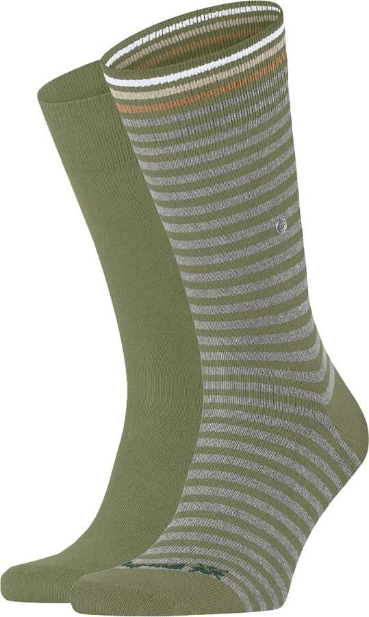 Burlington Socks Everyday 2-Pack Strepen Groen
