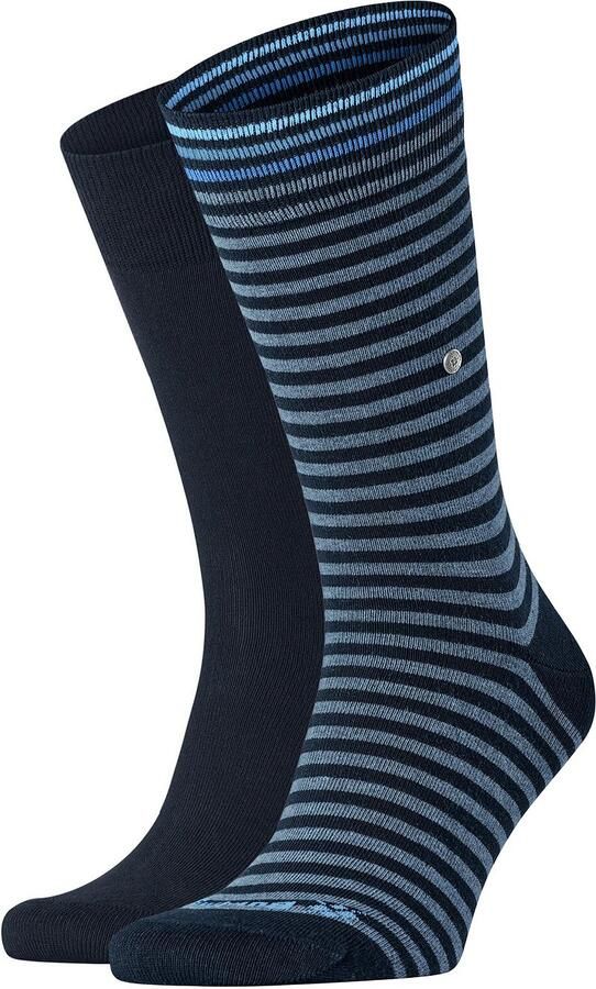 Burlington sokken Everyday Stripe donkerblauw (set van 2) - Foto 4
