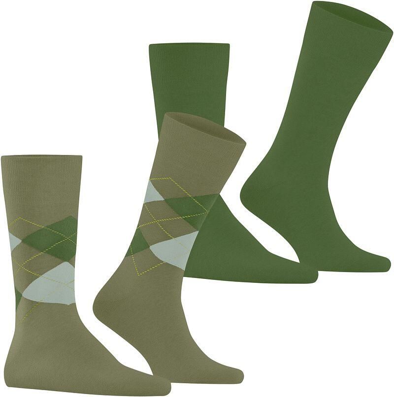 Burlington Panty s Kousen Everyday Mix Sokken 2-Pack Groen 7473 - Foto 3