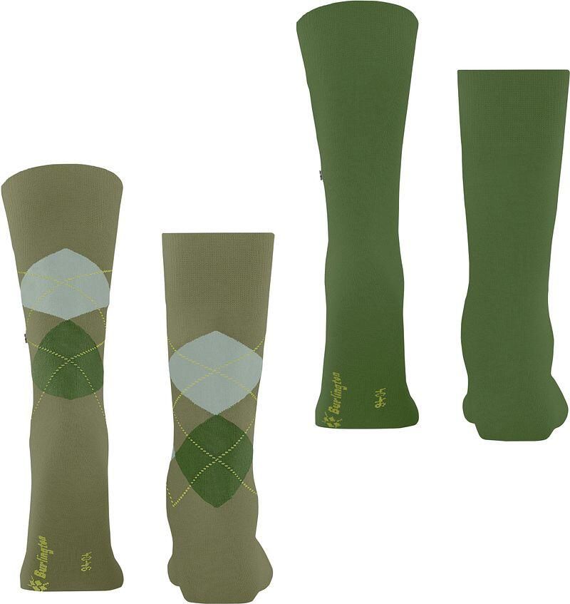 Burlington Panty s Kousen Everyday Mix Sokken 2-Pack Groen 7473 - Foto 2