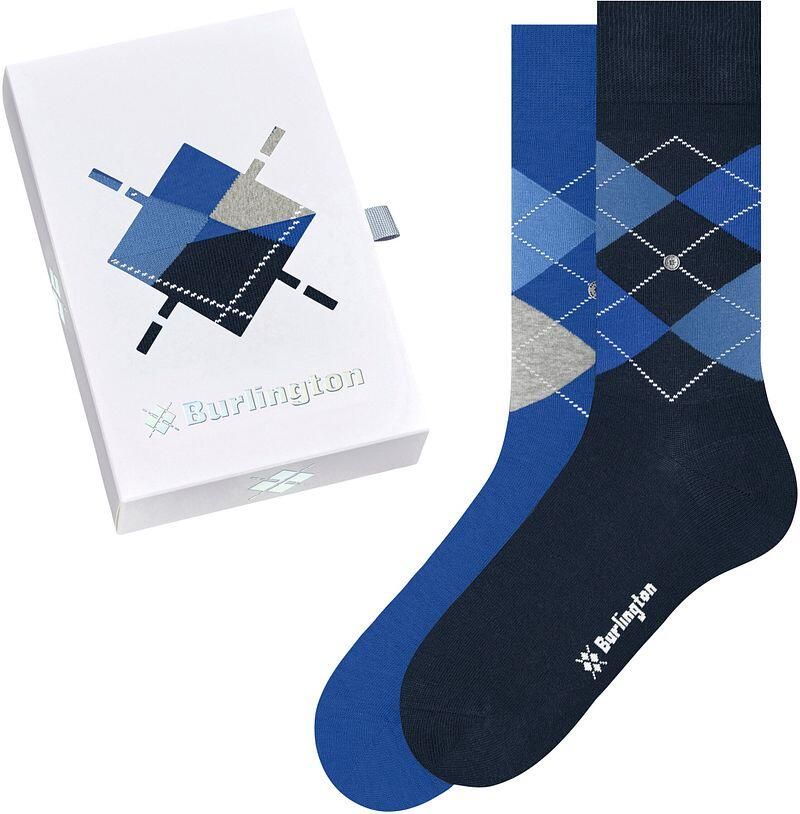 Burlington Sokken met grafisch motief in een set van 2 paar in cadeaubox