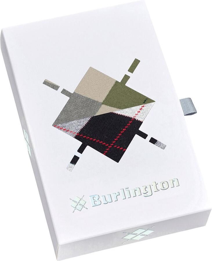Burlington Panty s Kousen Gift Box Argyle 2-Pack Ruiten Zwart Ecru - Foto 2