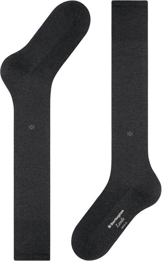 Burlington Socks Leeds Wolmix Grijs - Foto 2