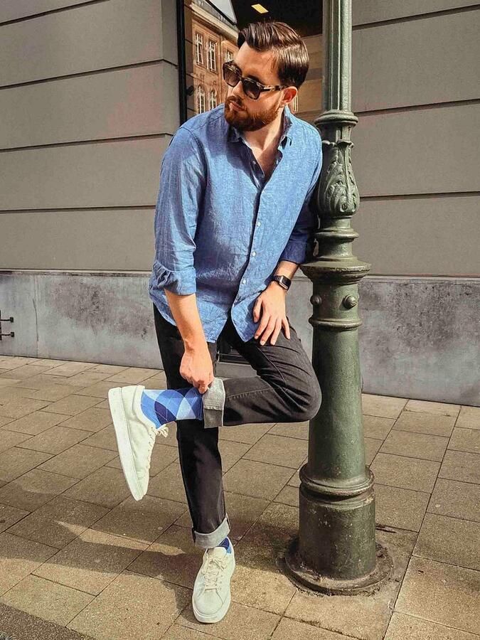 Burlington Sokken met ruitmotief model 'MANCHESTER' - Foto 5