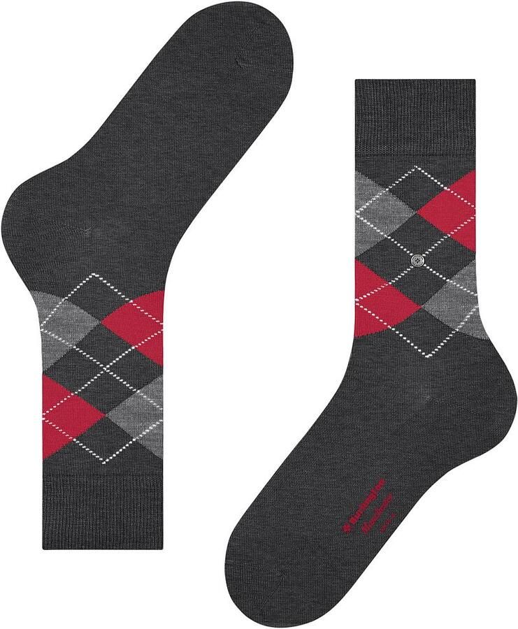 Burlington Sokken met ruitmotief model 'MANCHESTER' - Foto 2