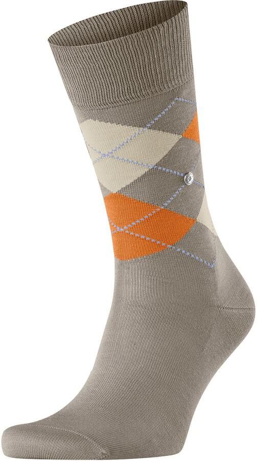 Burlington Socks Manchester Sok Ruit Grijs 4180 - Foto 4