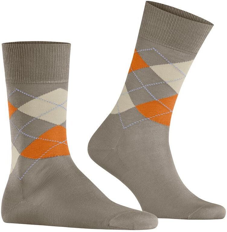 Burlington Socks Manchester Sok Ruit Grijs 4180 - Foto 2