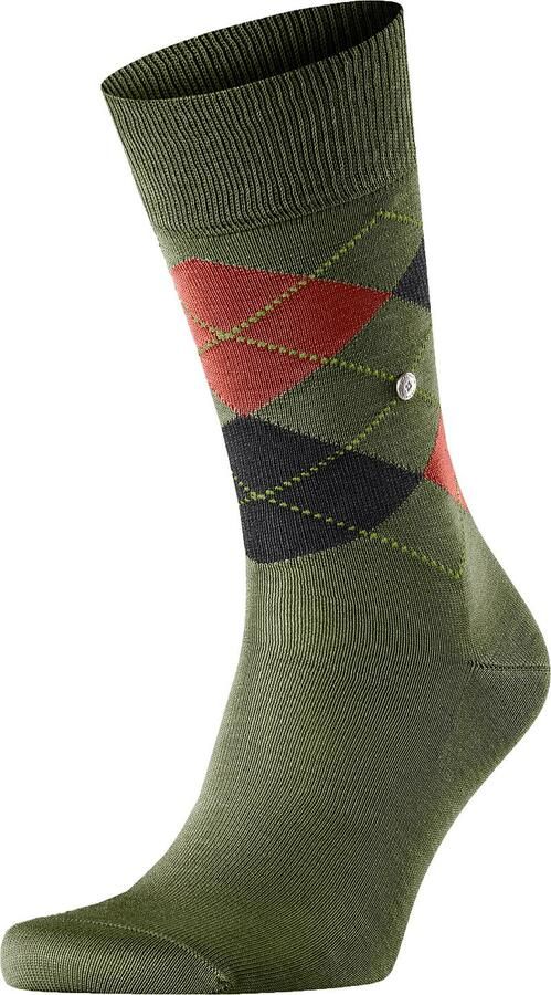 Burlington Socks Manchester Sok Ruit Groen 7517 - Foto 2