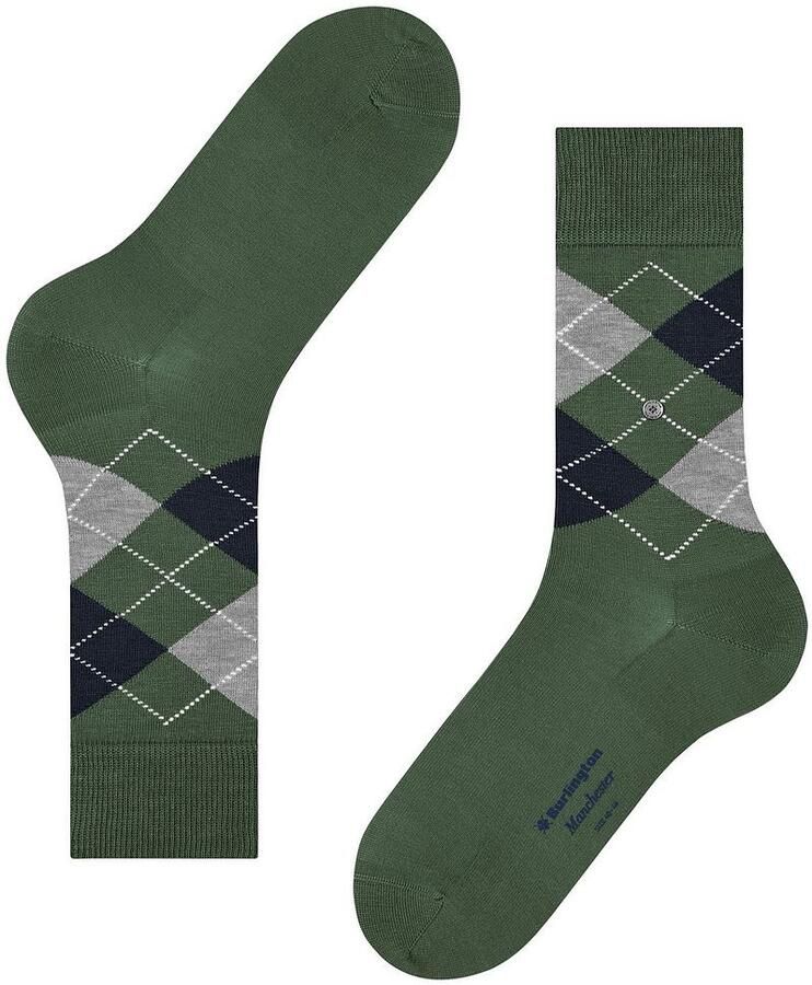 Burlington Sokken met ruitmotief model 'MANCHESTER' - Foto 2