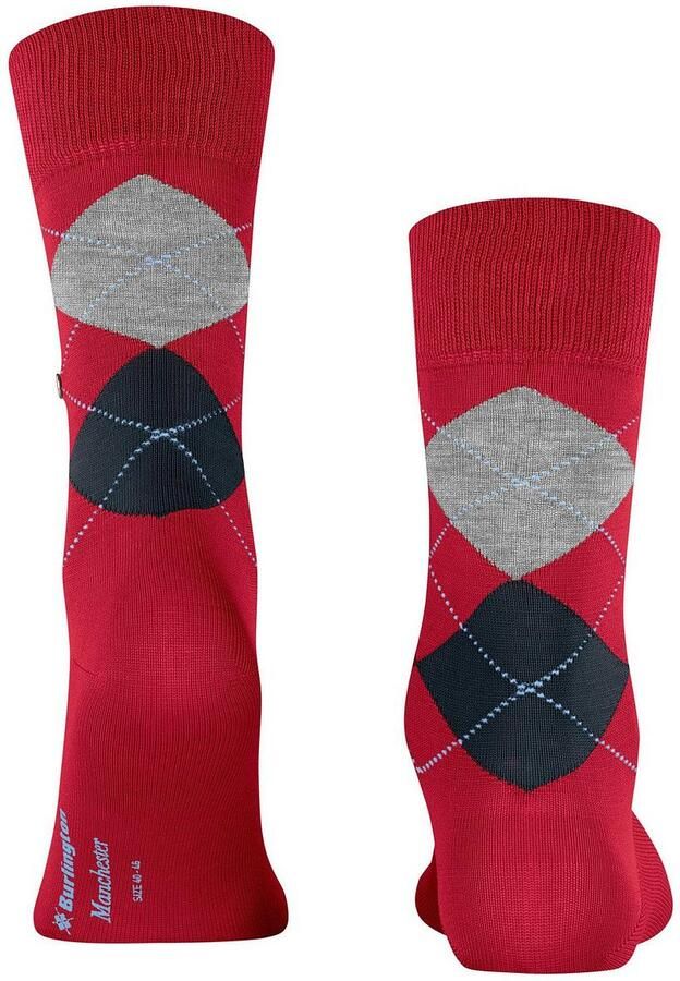 Burlington Sokken met ruitmotief model 'MANCHESTER' - Foto 4