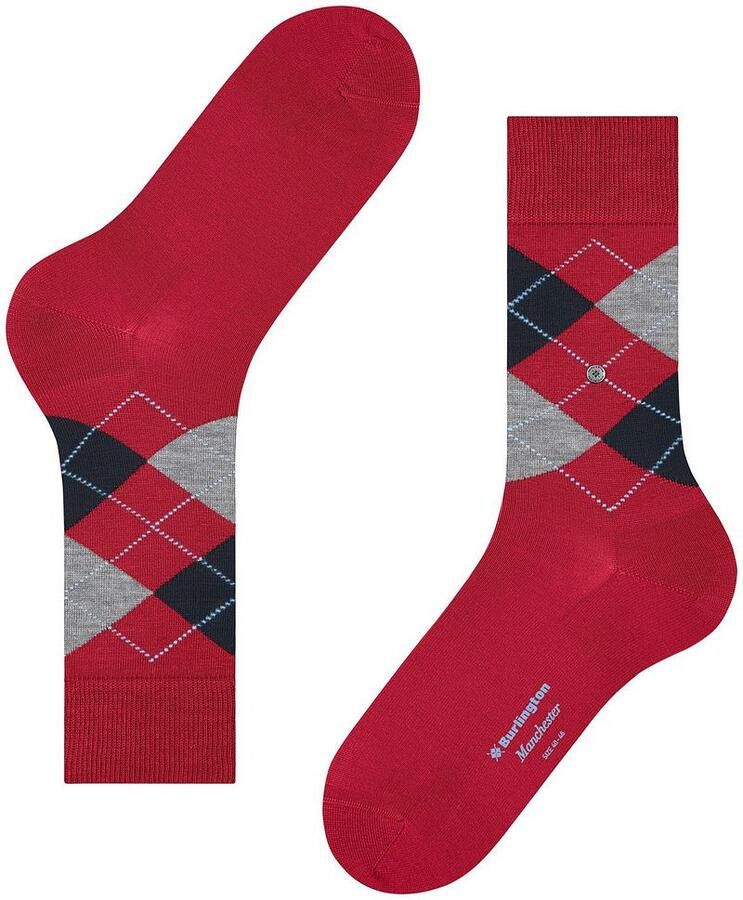 Burlington Sokken met ruitmotief model 'MANCHESTER' - Foto 2