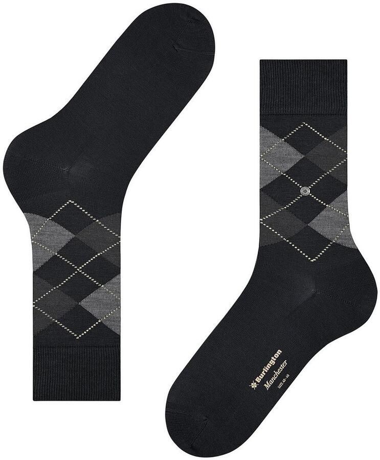 Burlington Sokken met ruitmotief model 'MANCHESTER' - Foto 2