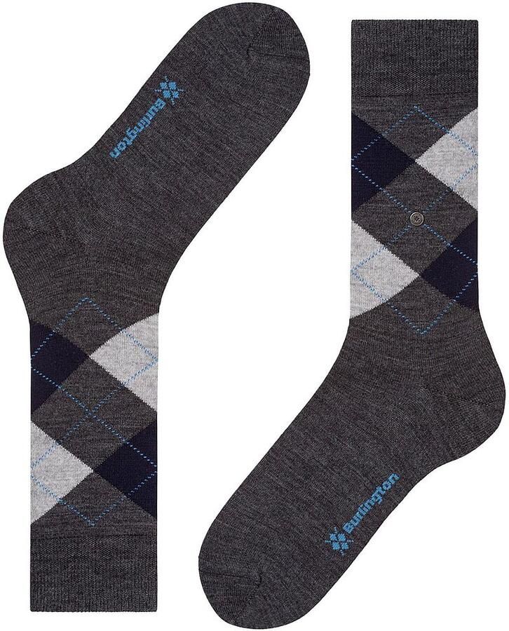 Burlington Sokken van scheerwolmix model 'Edinburgh' - Foto 4