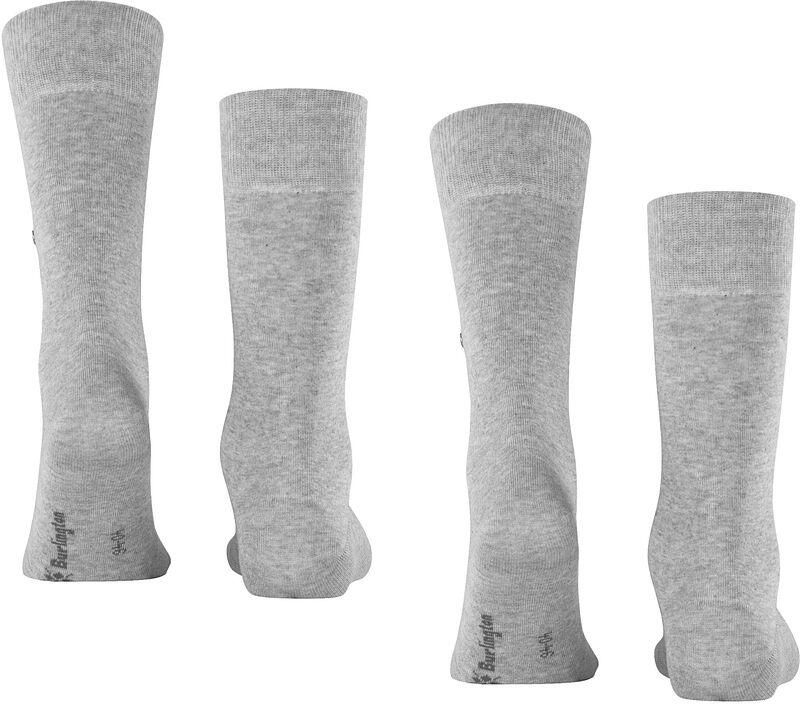 Burlington Socks Uni Lichtgrijs 2Pack - Foto 3