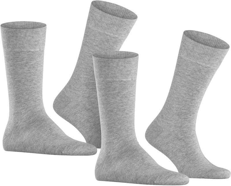 Burlington Socks Uni Lichtgrijs 2Pack - Foto 5