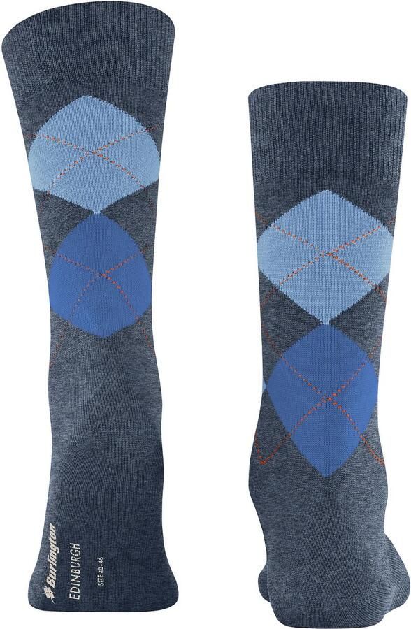 Burlington Socks Wol Edinburgh Blauwgrijs 6688 - Foto 5