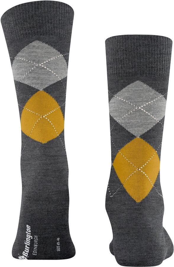 Burlington Sokken van scheerwolmix met labeldetail - Foto 2