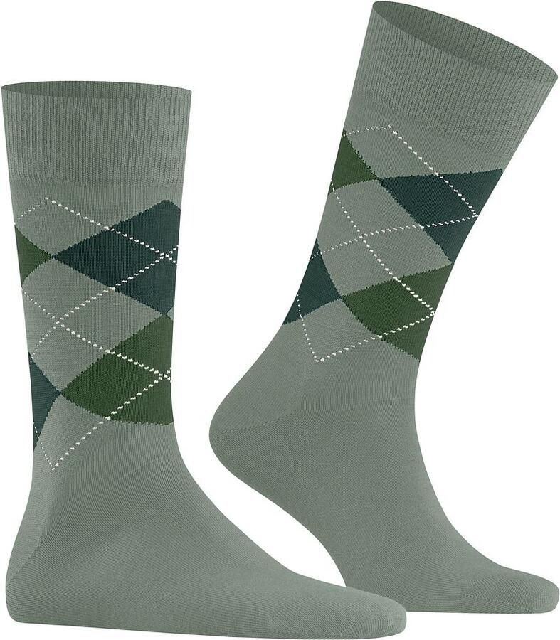 Burlington Sokken van scheerwolmix met labeldetail