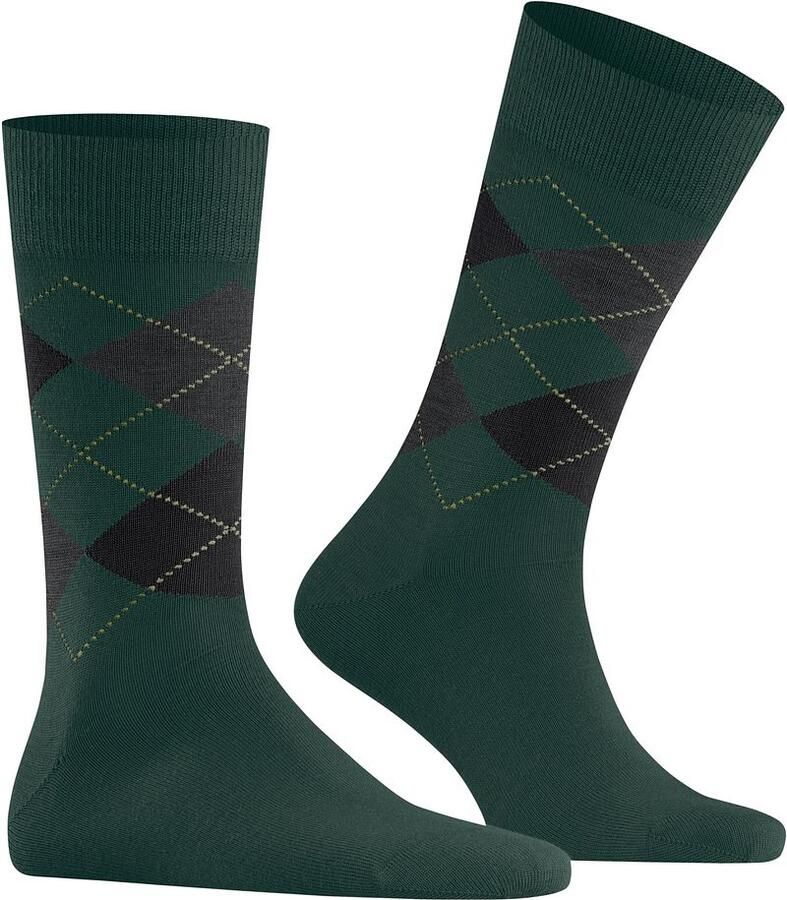 Burlington Socks Wol Edinburgh Groen 7450 - Foto 2