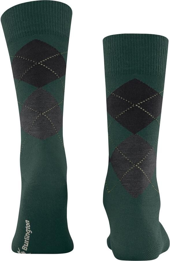 Burlington Socks Wol Edinburgh Groen 7450 - Foto 4