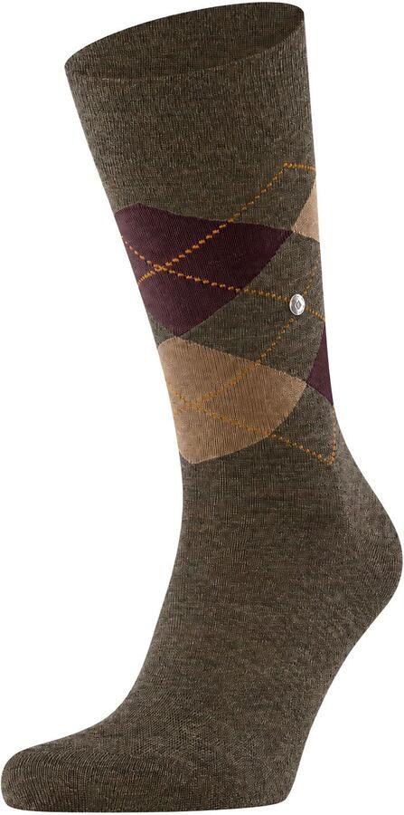 Burlington Socks Wol Edinburgh Melange Bruin 7410