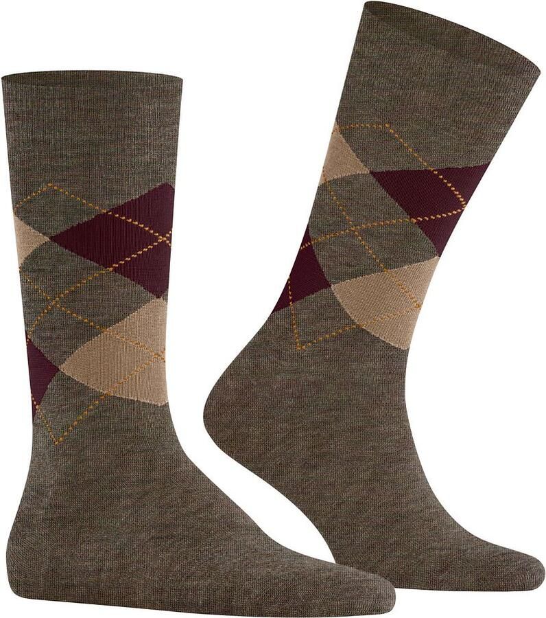 Burlington Socks Wol Edinburgh Melange Bruin 7410 - Foto 2