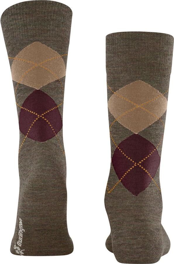 Burlington Socks Wol Edinburgh Melange Bruin 7410 - Foto 4
