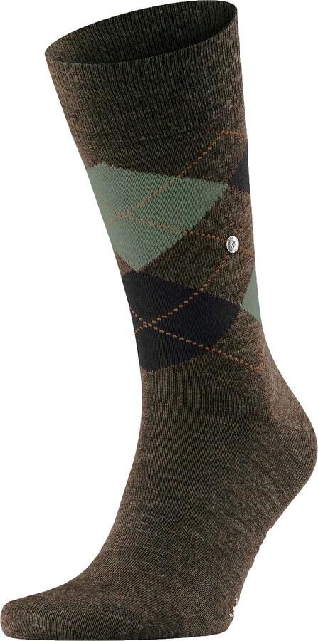 Burlington Socks Wol Edinburgh Melange Groen 7185 - Foto 3