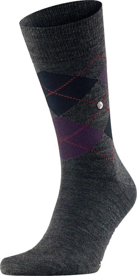 Burlington Socks Wol Edinburgh Melange Groen 7271