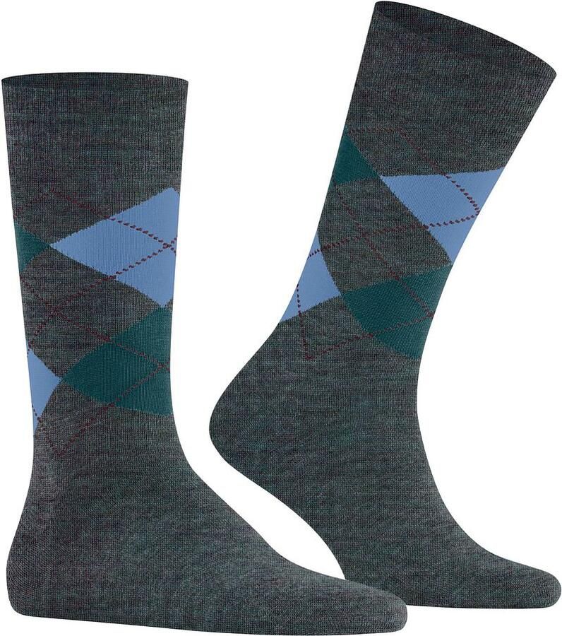 Burlington Socks Wol Edinburgh Melange Petrol 7400 - Foto 2