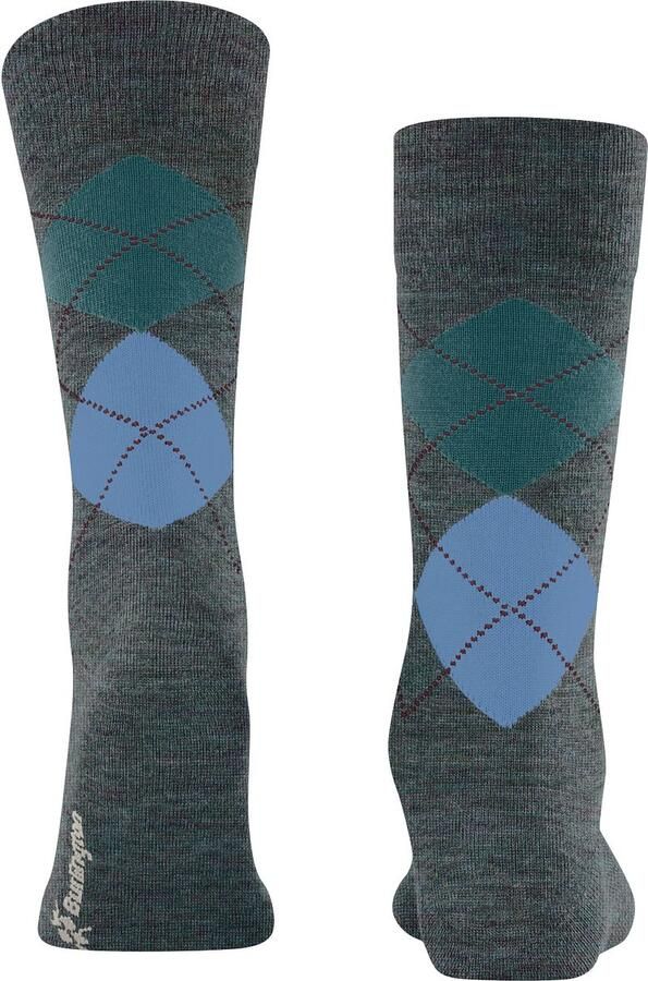 Burlington Socks Wol Edinburgh Melange Petrol 7400 - Foto 4