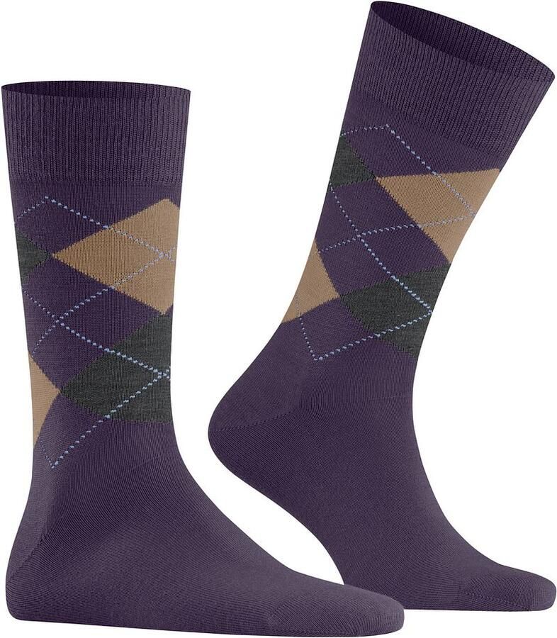 Burlington Socks Wol Edinburgh Paars 8761