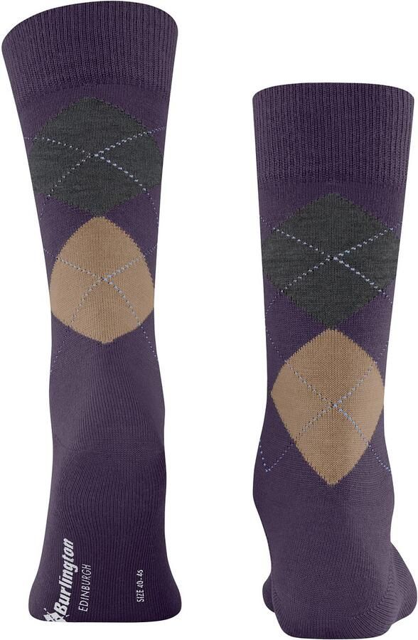 Burlington Socks Wol Edinburgh Paars 8761 - Foto 2