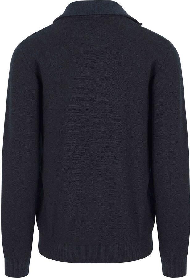 Casa Moda Halfzip Trui Donkerblauw