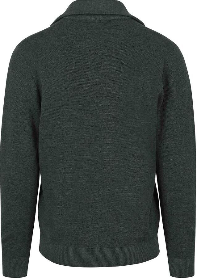 Casa Moda Halfzip Trui Donkergroen