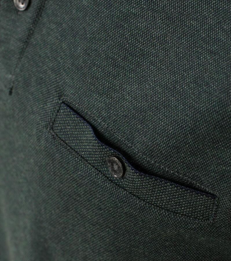 Casa Moda Sweater Polo LS Donkergroen