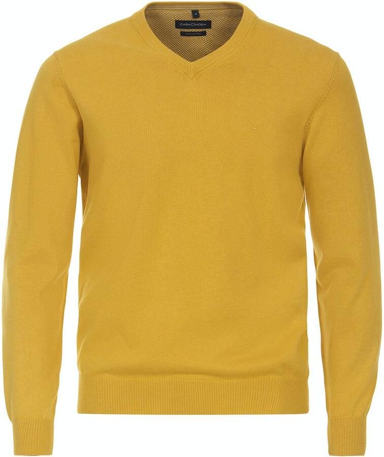 Casa Moda Pullover V-Hals Geel
