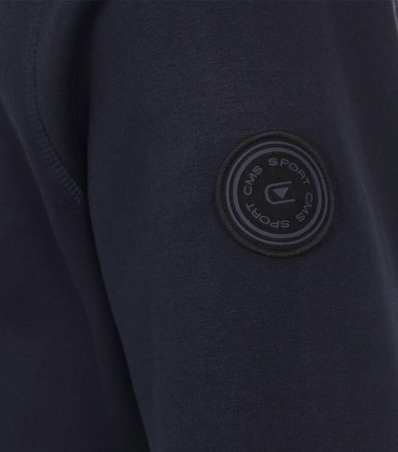 Casa Moda Sweater Sport Vest Zip Donkerblauw