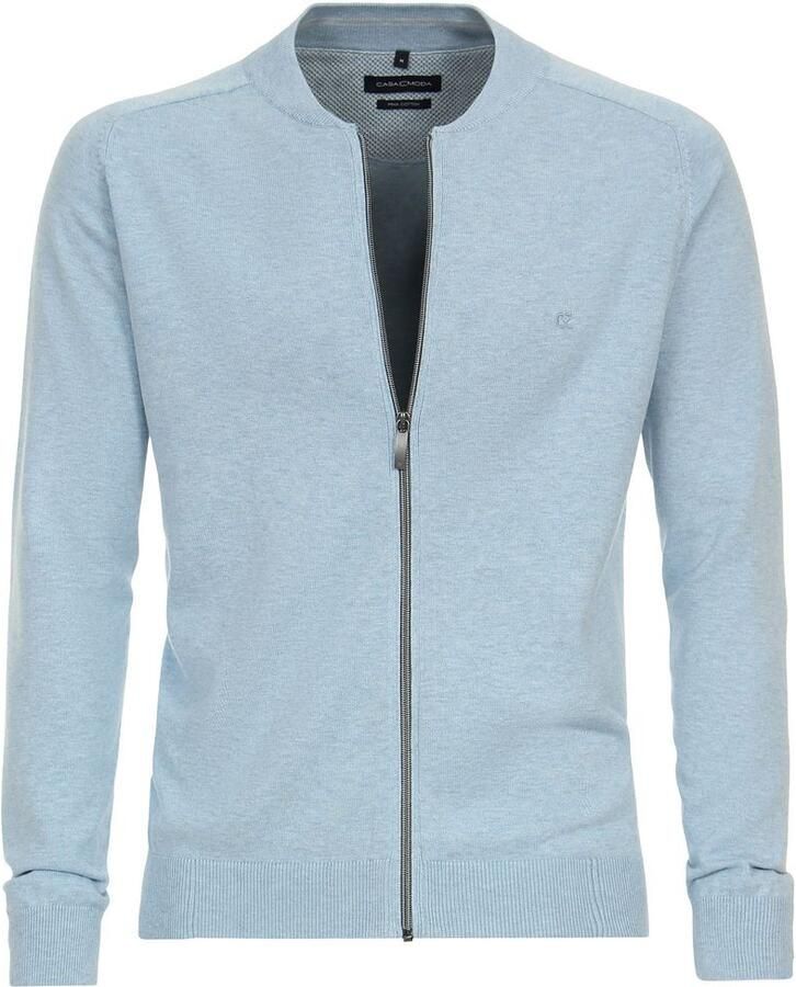 Casa Moda Vest Zip Lichtblauw