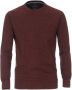 Casa Moda Pullover O-Hals Melange Bordeaux - Thumbnail 1