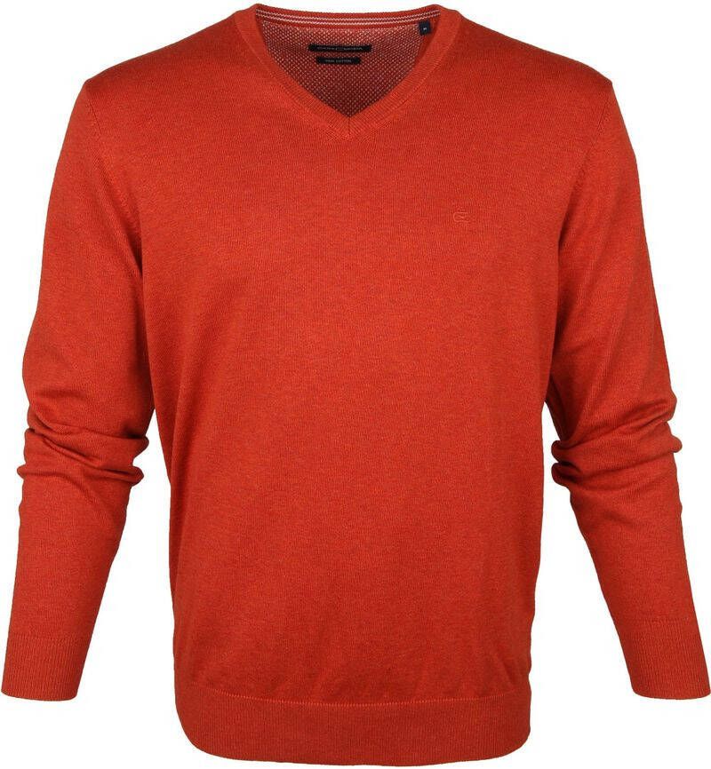Casa Moda Pullover V-Hals Oranje