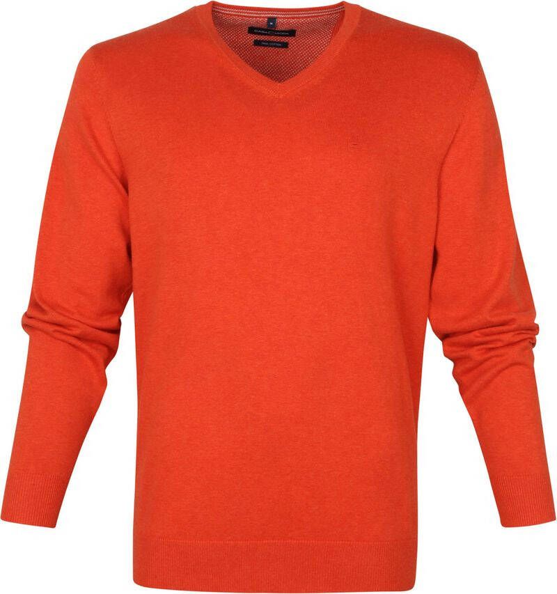 Casa Moda Pullover V Oranje