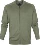Casa Moda Vest Zip Groen - Thumbnail 1