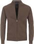 Casa Moda Vest Zip Petrol Bruin - Thumbnail 1