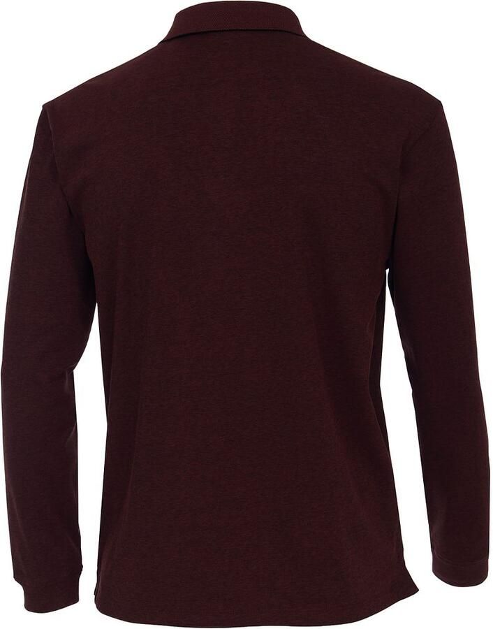 Casamoda T-shirt Casa Moda Polo LS Bordeaux Rood - Foto 3